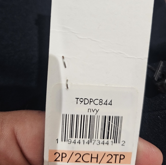 CALVIN KLEIN WOMENS DRESS PANTS HIGH RISE BUTTONED WAIST NAVY SIZE 2P - Picture 5 of 5